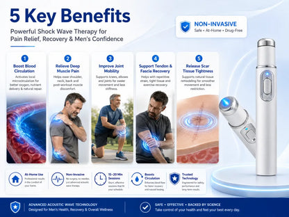 ⚡💥 Shockwave Therapy: No surgery, no needles – pain disappears, rigidity returns.