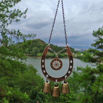 🎄 Handmade Horseshoe Butterfly Wind Chime🦋🐎
